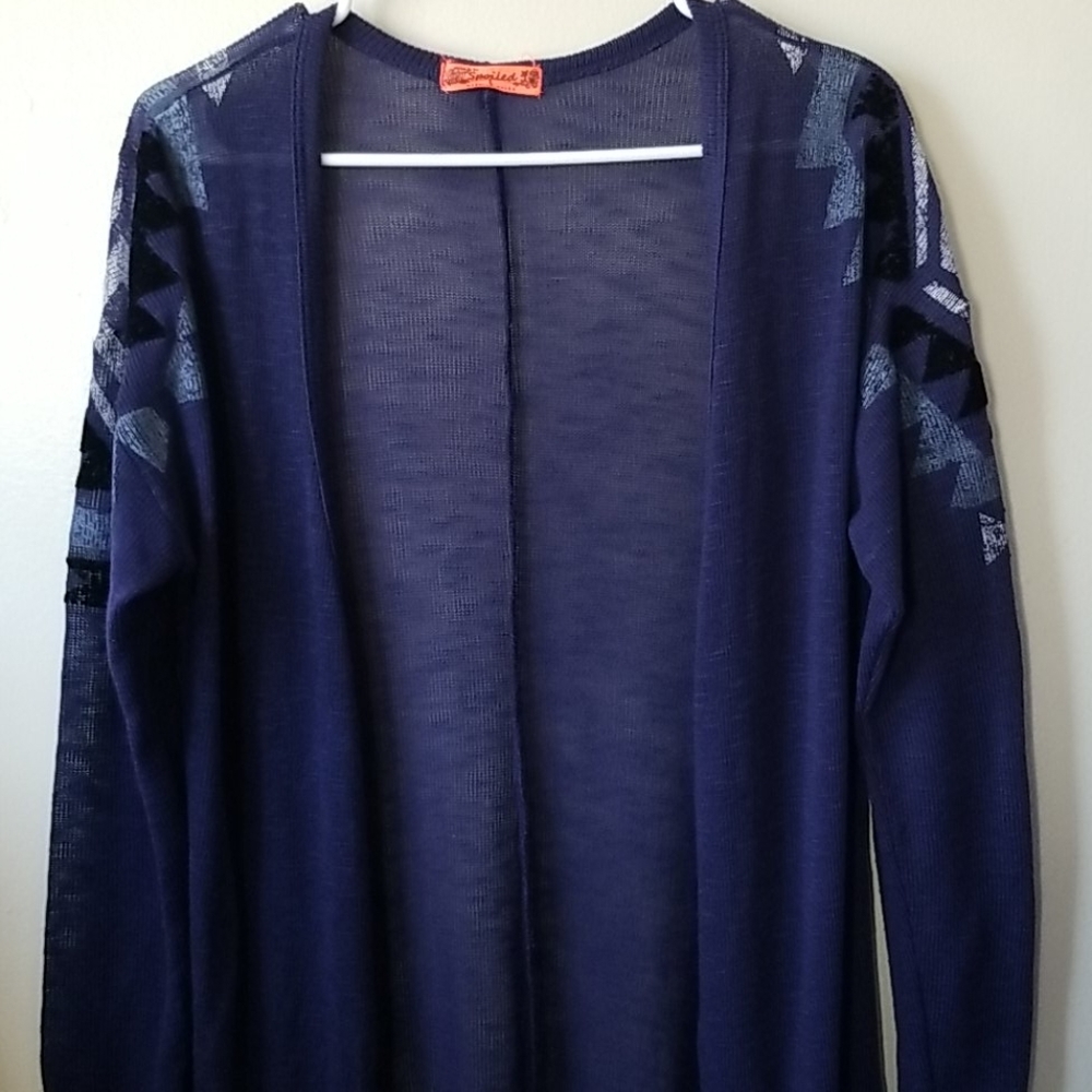 Cardigan with design